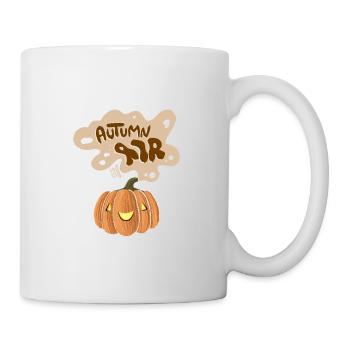 Herbstpumpkin Flair - Tasse - Weiß - Rechts