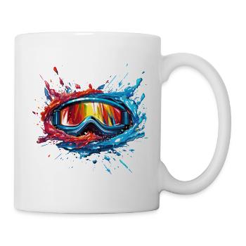 Snowboarding Goggles - Mug - white - Right
