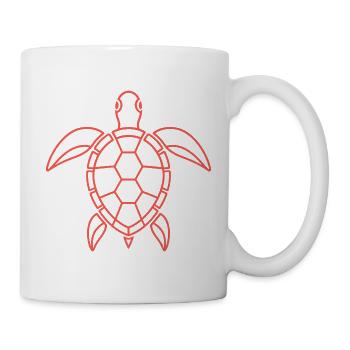 Tortue - Mug blanc - blanc - Droite