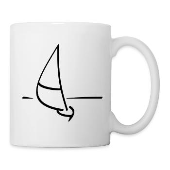 Voilier - Mug blanc - blanc - Droite