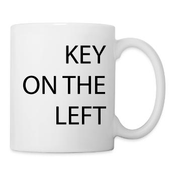 Taste links - Tasse - Weiß - Rechts