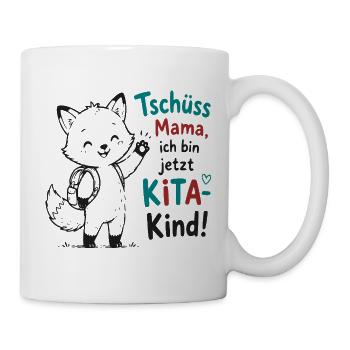 Kita Abschied – Kleiner Fuchs - Tasse - Weiß - Rechts