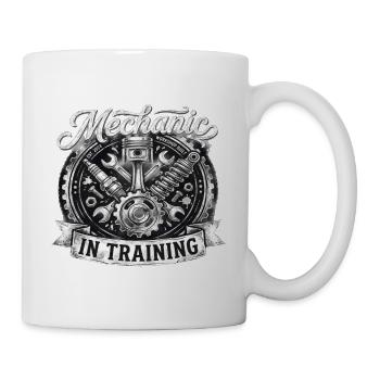 Mechaniker in Ausbildung Motiv - Tasse - Weiß - Rechts