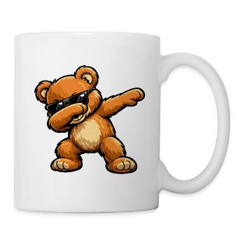 Dabbing Teddy - Tasse - Weiß - Rechts