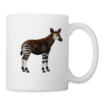 Okapi - Tasse - Weiß - Rechts