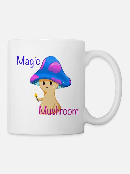 Magic Mushroom with Magic Wand - Mug - white