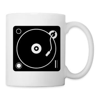 DJ-Plattenspieler - Tasse - Weiß - Rechts