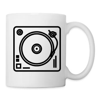 DJ-Plattenspieler - Tasse - Weiß - Rechts