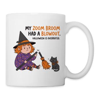 Besen Blowout Hexen-Tee - Tasse - Weiß - Rechts