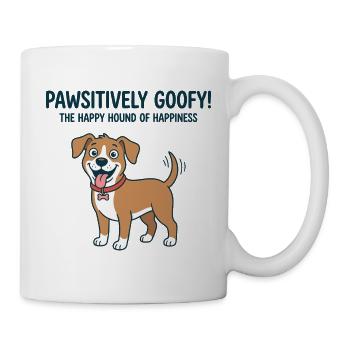 Pawsitively Goofy Dog Spaß - Tasse - Weiß - Rechts