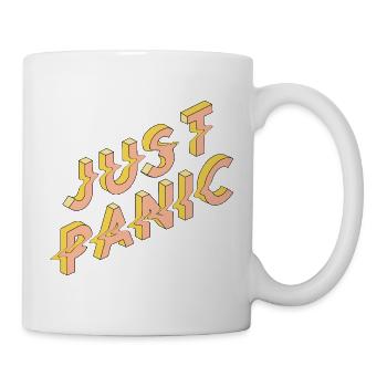 Justy Paklic 3D Schriftzug - Tasse - Weiß - Rechts