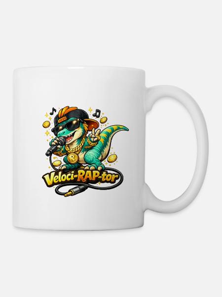 Veloci-Rap-Tor - Tasse - Weiß