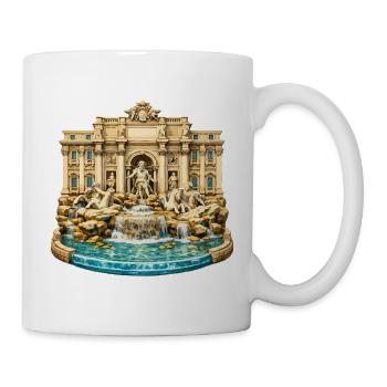 Trevi-Brunnen - Tasse - Weiß - Rechts