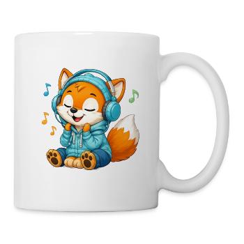 07_Miofox_Musik - Tasse - Weiß - Rechts