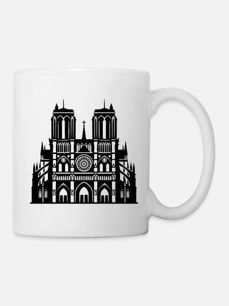 Notre-Dame de Paris  - Tasse - Weiß