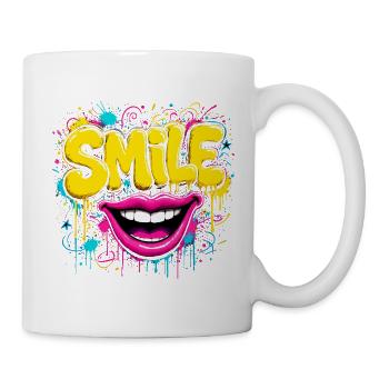 Vibrant Graffiti Smile - Mug - white - Right