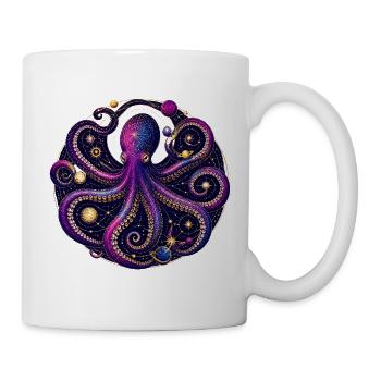 Illustration de l’orbite planétaire de la pieuvre cosmique - Mug blanc - blanc - Droite