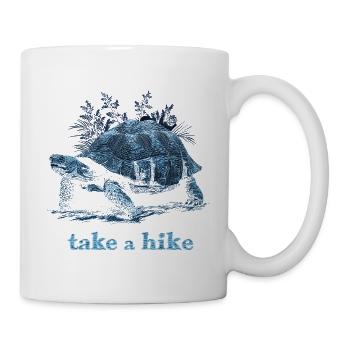 Faire une randonnée - Mug blanc - blanc - Droite