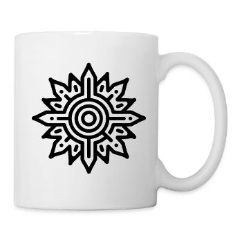 Aztekische Sonne - Tasse - Weiß - Rechts