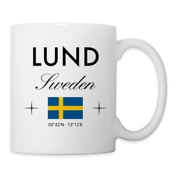 Lund Sweden Coordinates Travel Souvenir - Mug - white - Right