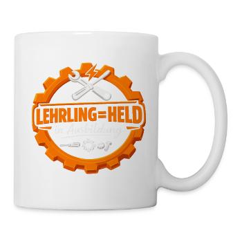 Lehrlinge sind Helden in Ausbildung - Tasse - Weiß - Rechts