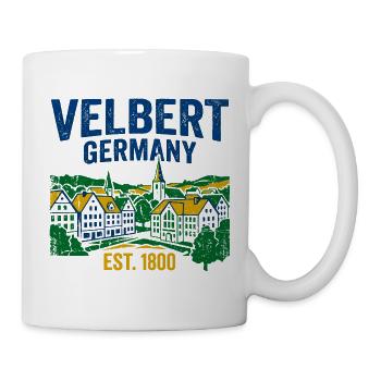 Velbert Germany Skyline Vintage Est 1800 - Mug - white - Right