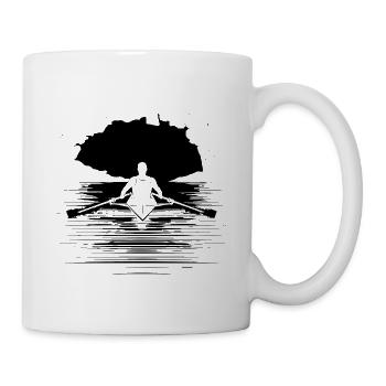 Ruderer Grafik - Tasse - Weiß - Rechts