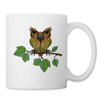 Owl bird - Mug - white - Right