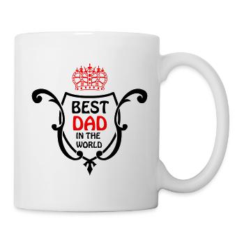 Königlicher Dad Druck mit Krone - Tasse - Weiß - Rechts