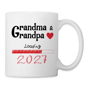 Oma und Opa 2027 - Tasse - Weiß - Rechts