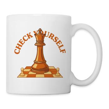 Überprüfe dich selbst - Tasse - Weiß - Rechts