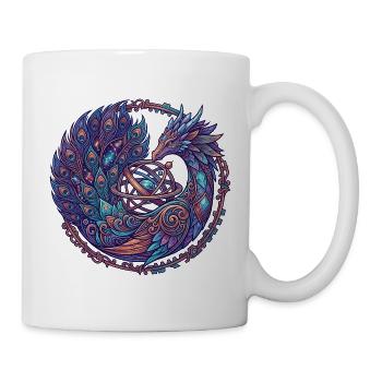 Cosmic Phoenix in the Circle of the Stars - Mug - white - Right