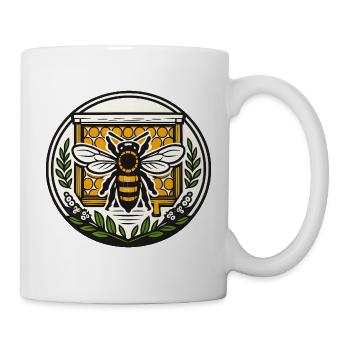 Bee Emblems Honeycomb - Mug - white - Right
