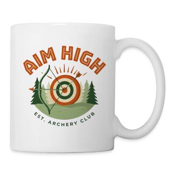 Aim High Bogenschießclub - Tasse - Weiß - Rechts