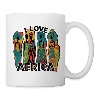 I LOVE AFRICA - Mug - white - Right