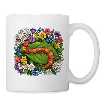 Hundertfüßer Cartoon - Tasse - Weiß - Rechts