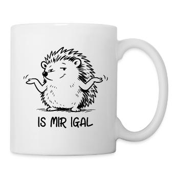 Igel - is mir igal - Tasse - Weiß - Rechts