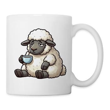 Schaf Schafe Schäfer Schafhalter Schafbock - Tasse - Weiß - Rechts
