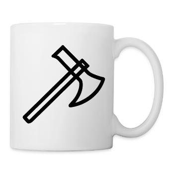 Axt - Tasse - Weiß - Rechts
