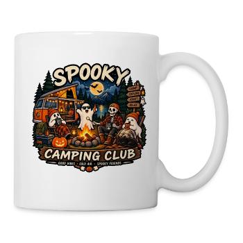 Spooky Camping Club – Halloween Camping Design - Tasse - Weiß - Rechts