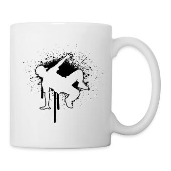 Geschenkidee für einen Hip-Hop-Tänzer mit B-Boying - Tasse - Weiß - Rechts