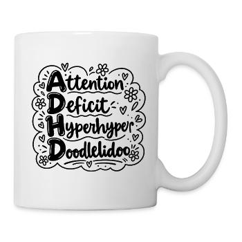 ADHD-doodlelidoo - Tasse - Weiß - Rechts