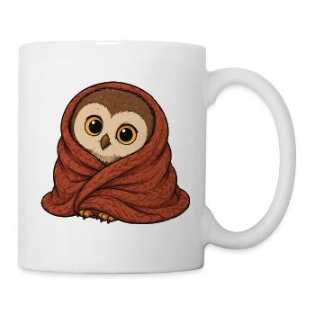 eule-decke - Tasse - Weiß - Rechts