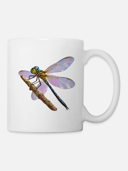 Libelle - Tasse - Weiß