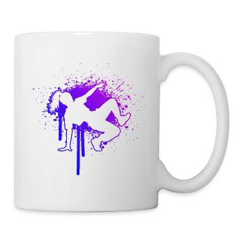 Geschenkidee für die Breakdancerin mit Streetdance - Tasse - Weiß - Rechts