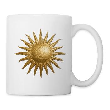 Goldene Sonne - Tasse - Weiß - Rechts
