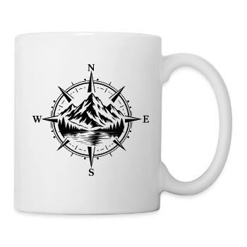 Kompass - Tasse - Weiß - Rechts