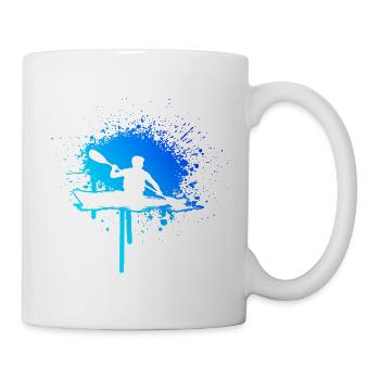 Wildwasserkajak Geschenk für der Wildwasserfahrer - Tasse - Weiß - Rechts