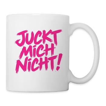 Juckt mich nicht - Cooler Spruch - Tasse - Weiß - Rechts