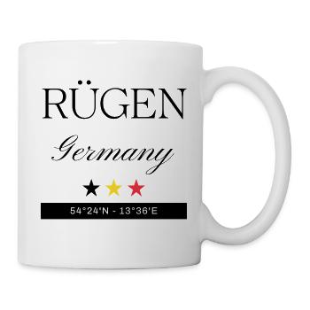 Rügen Deutschland Souvenir – Reise minimalistisch - Tasse - Weiß - Rechts